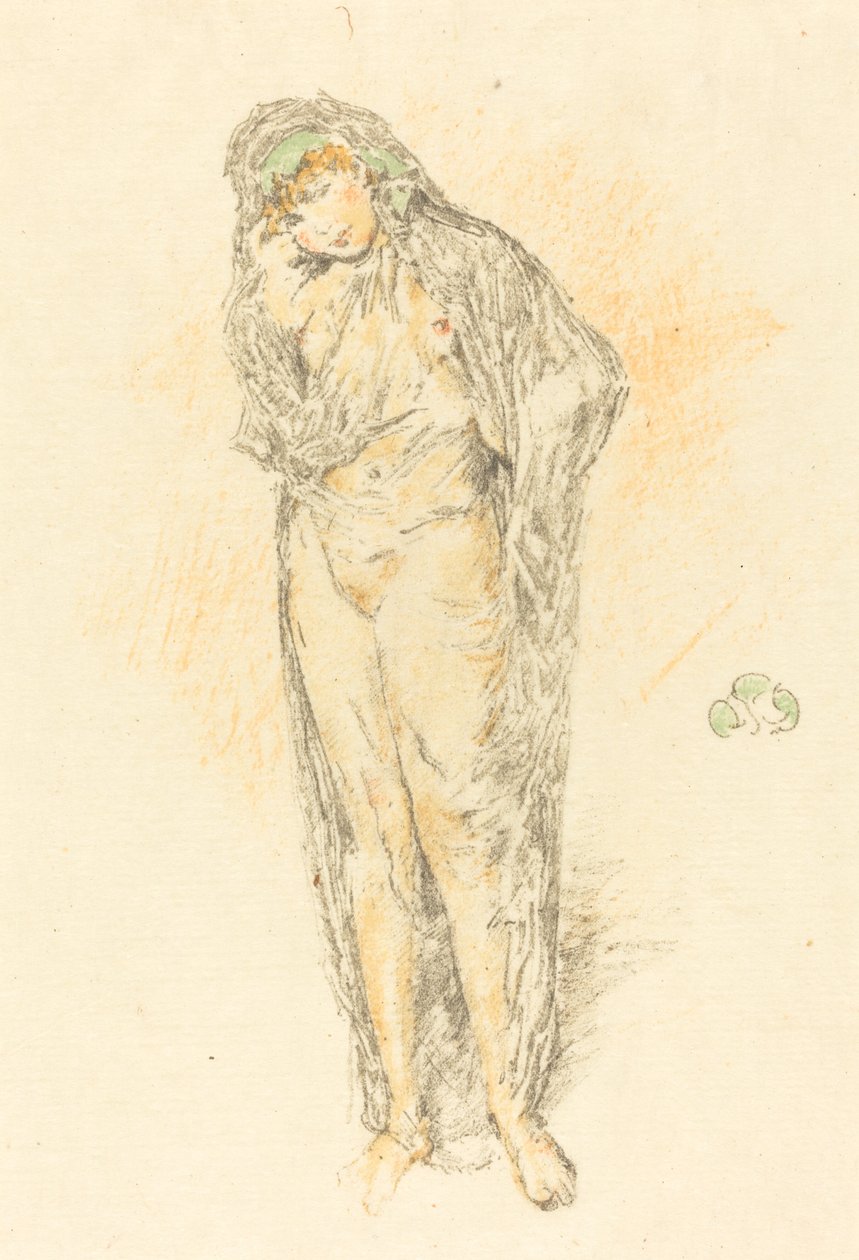 Drapowana postać, stojąca autorstwa James Abbott McNeill Whistler