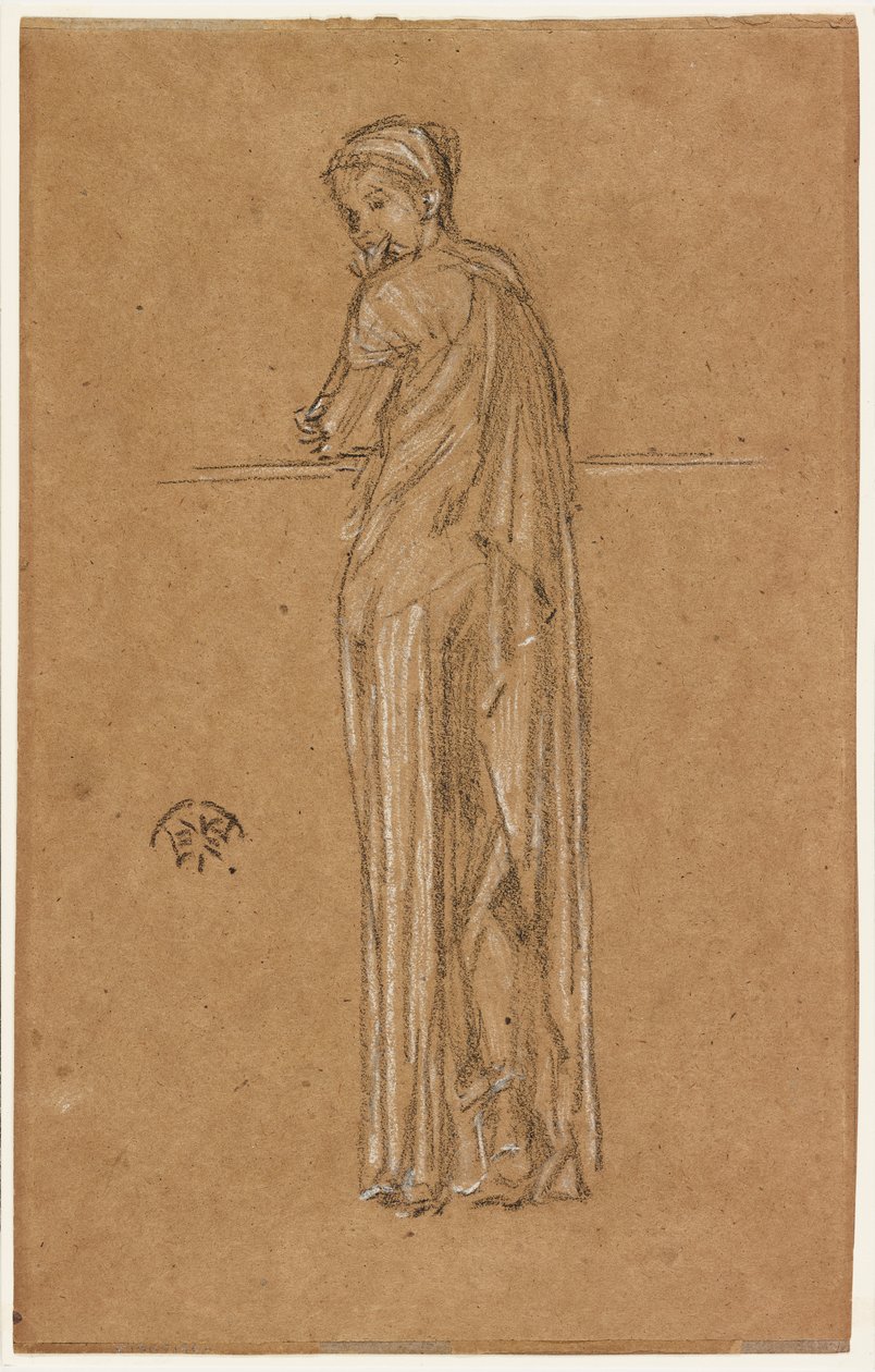 Drapowana postać stojąca autorstwa James Abbott McNeill Whistler