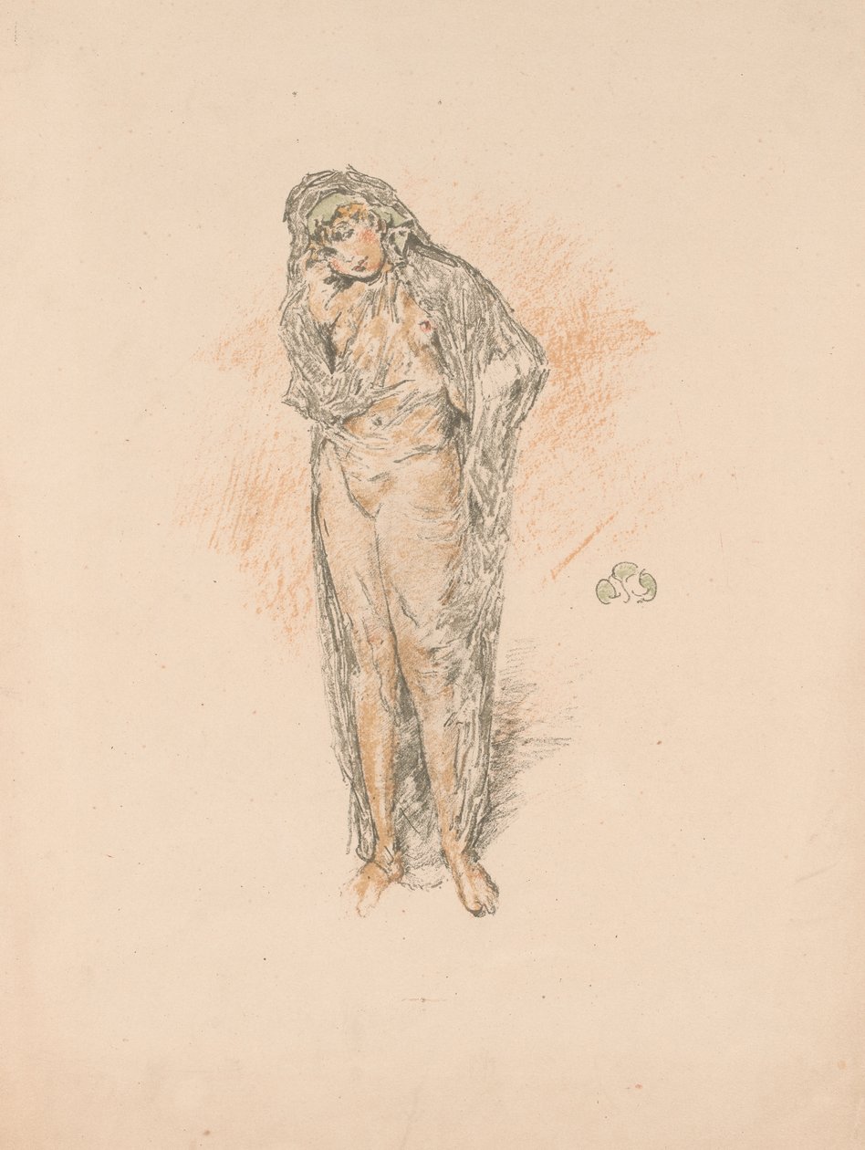 Drapowana postać, stojąca autorstwa James Abbott McNeill Whistler