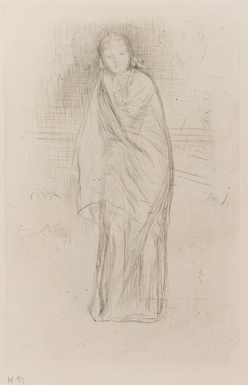 Drapowany model autorstwa James Abbott McNeill Whistler