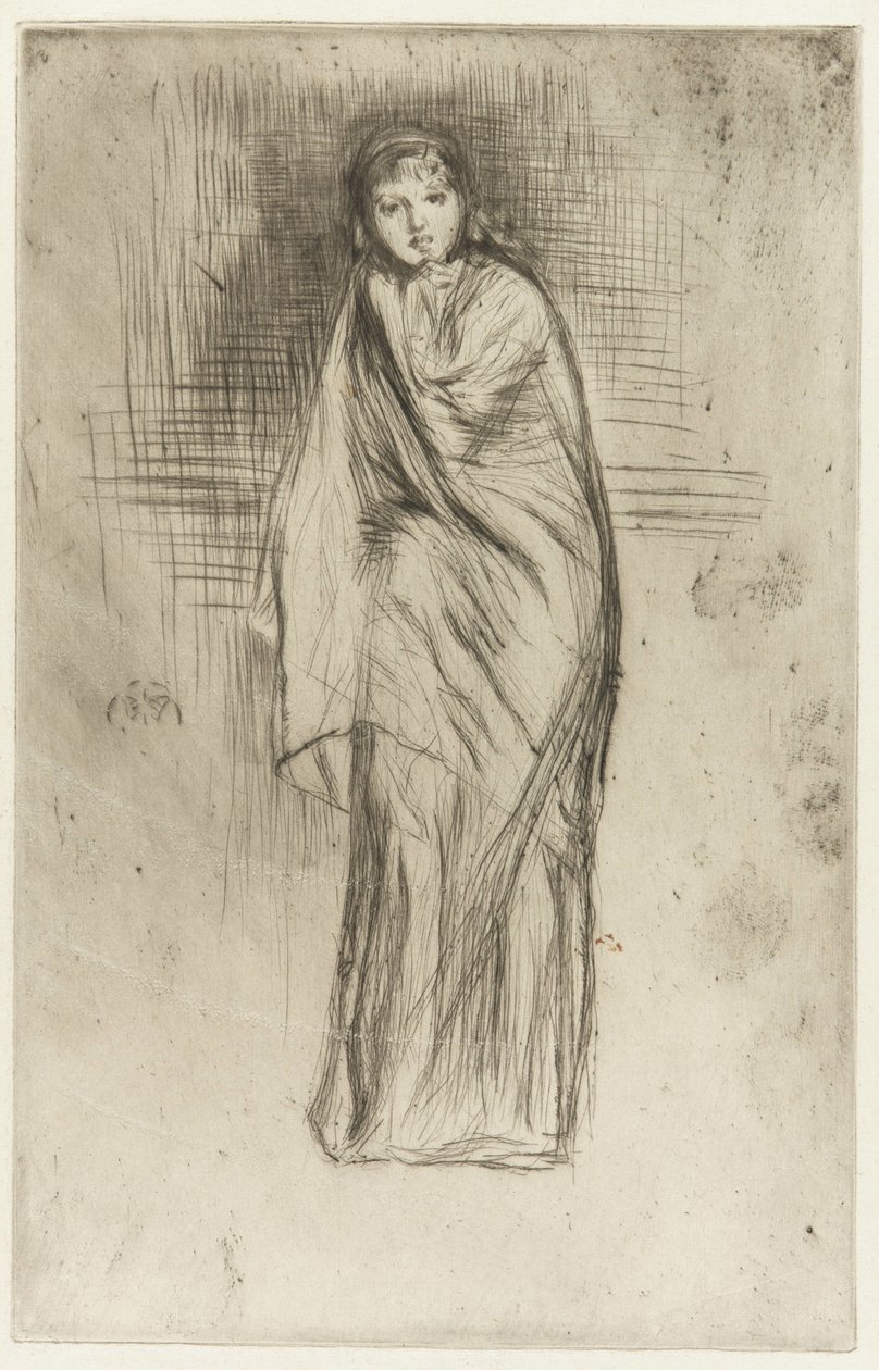 Drapowany model autorstwa James Abbott McNeill Whistler