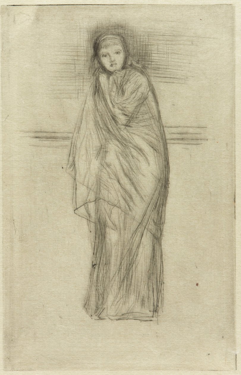 Drapowany model autorstwa James Abbott McNeill Whistler
