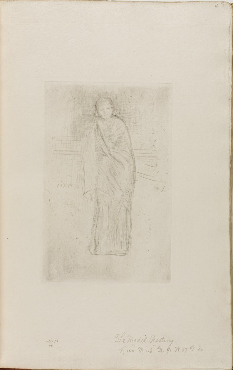Drapowany model autorstwa James Abbott McNeill Whistler