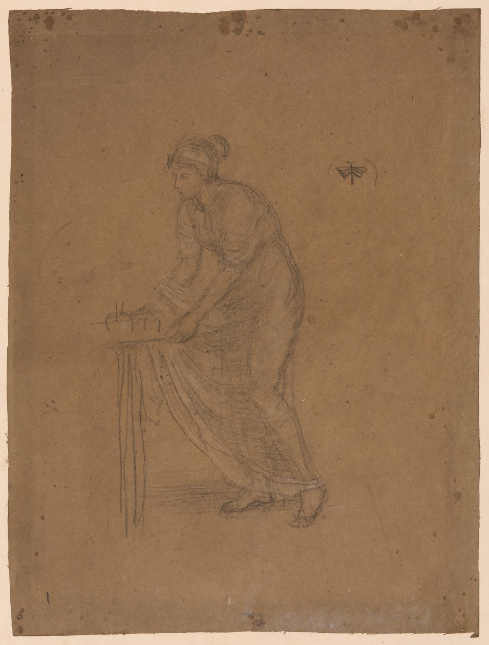 Model z drapowaniem autorstwa James McNeill Whistler