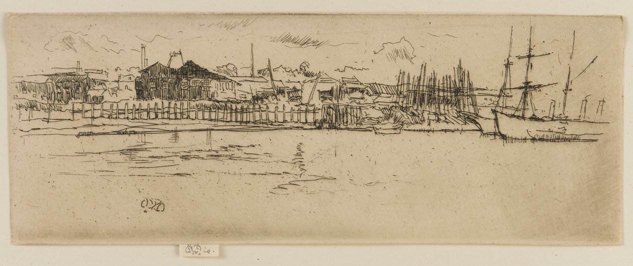 Suche doki, Southampton autorstwa James Abbott McNeill Whistler