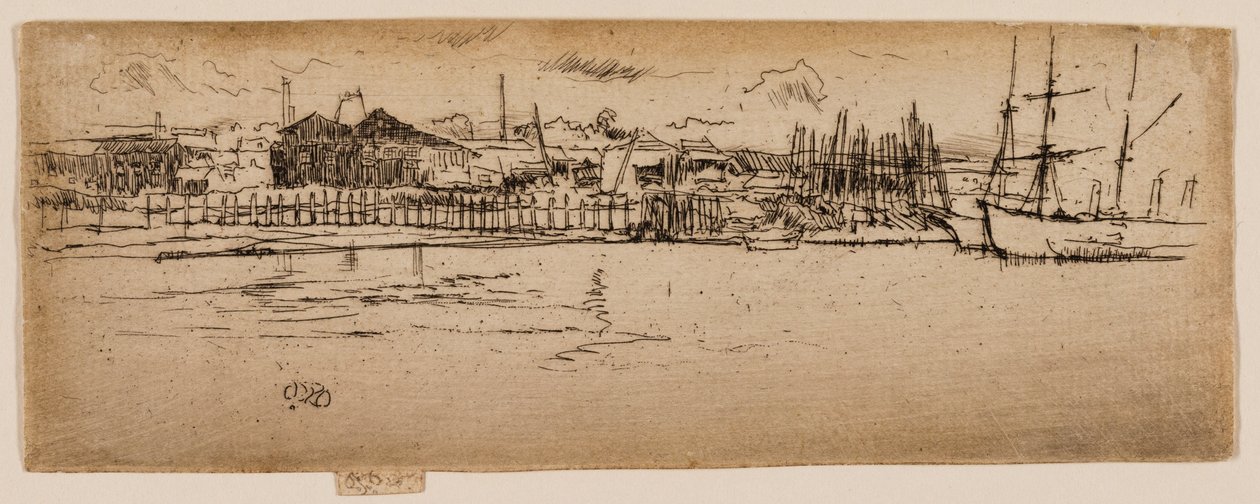 Suche doki, Southampton autorstwa James Abbott McNeill Whistler