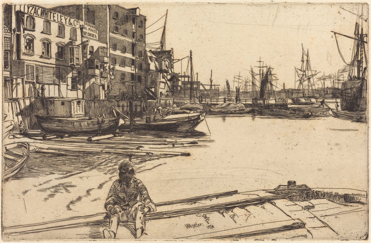 Nabrzeże Eagle autorstwa James McNeill Whistler