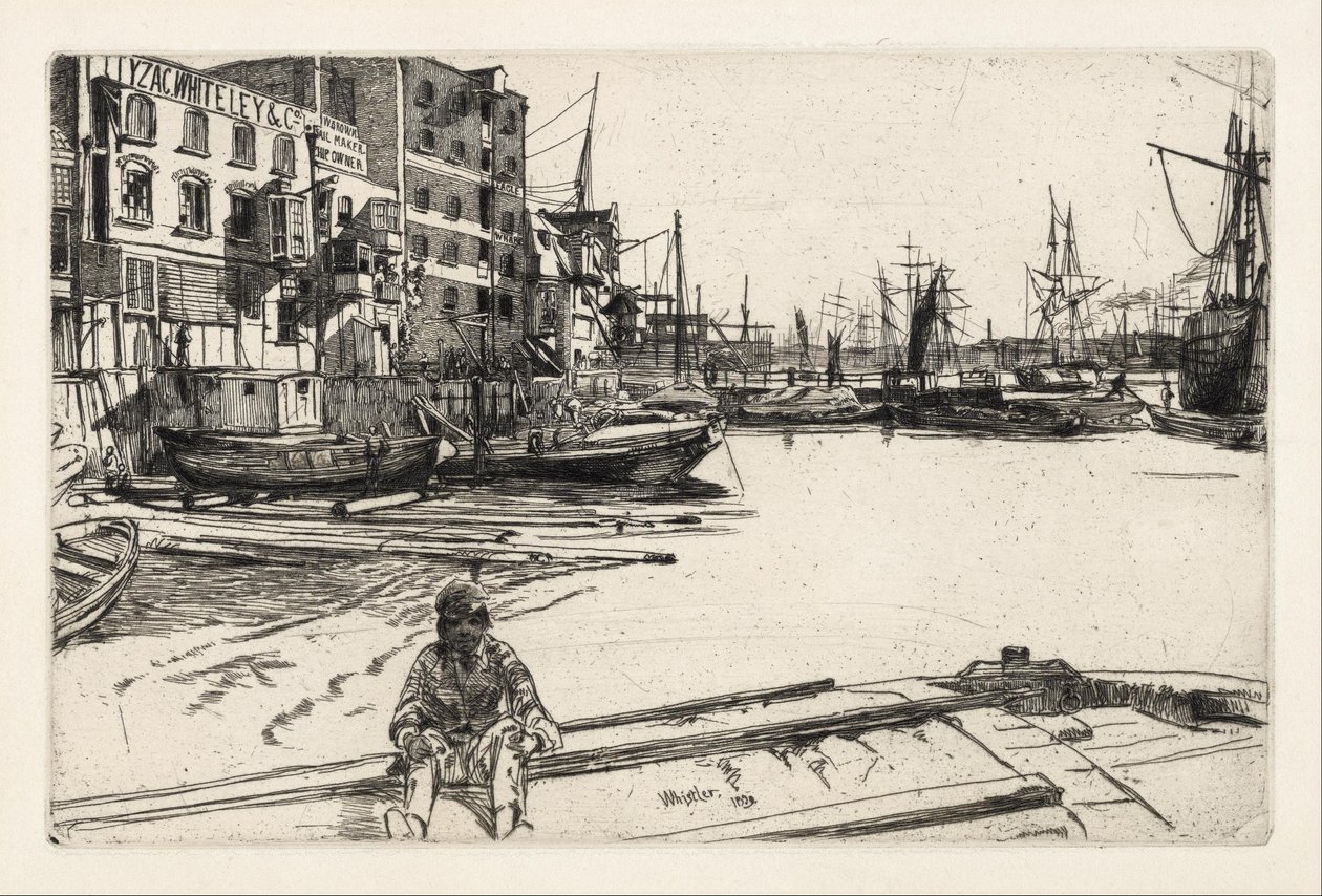 Nabrzeże Orła autorstwa James McNeill Whistler