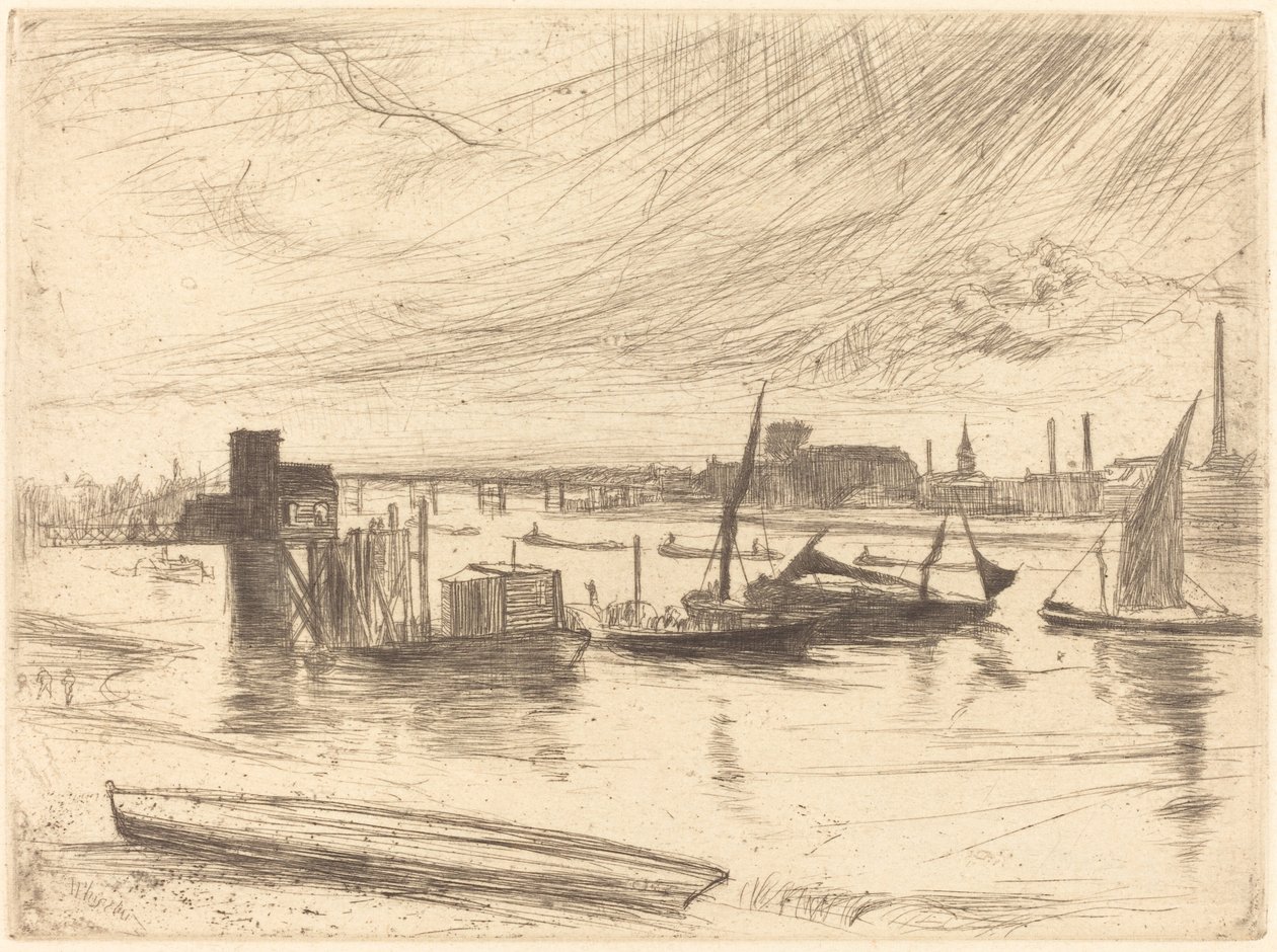 Wczesny poranek, Battersea autorstwa James Abbott McNeill Whistler