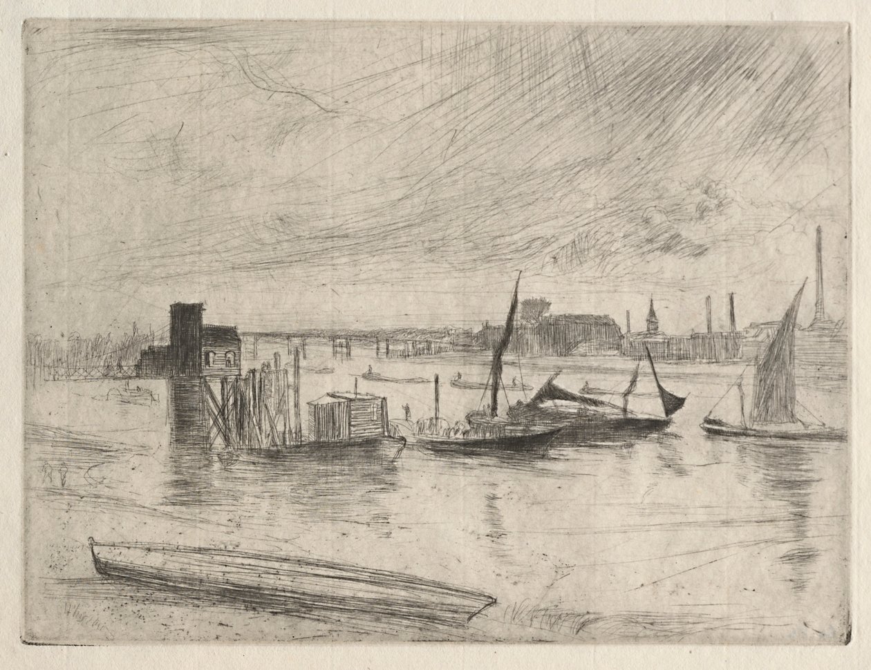 Wczesny poranek w Battersea autorstwa James McNeill Whistler
