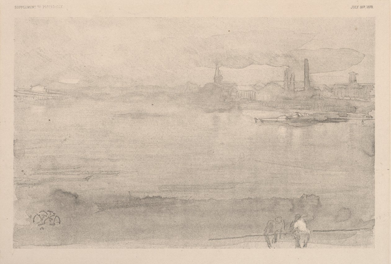 Wczesny poranek: Tamiza w Battersea autorstwa James McNeill Whistler