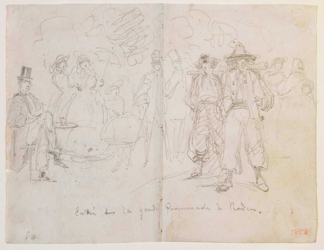 Wszedł na Wielką Promenadę w Badenii autorstwa James Abbott McNeill Whistler