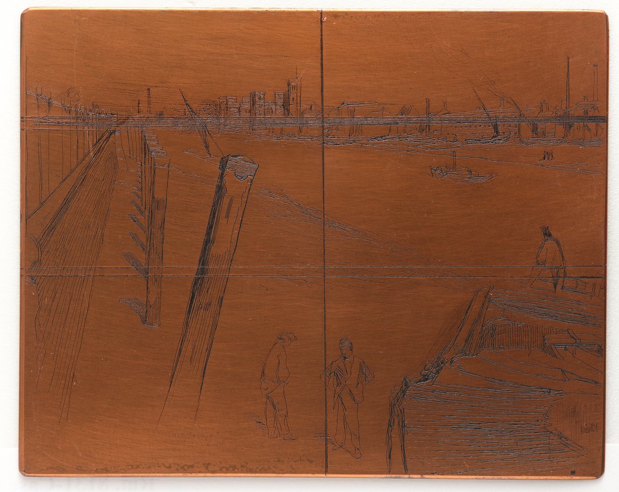 Płyta do trawienia: Millbank autorstwa James Abbott McNeill Whistler