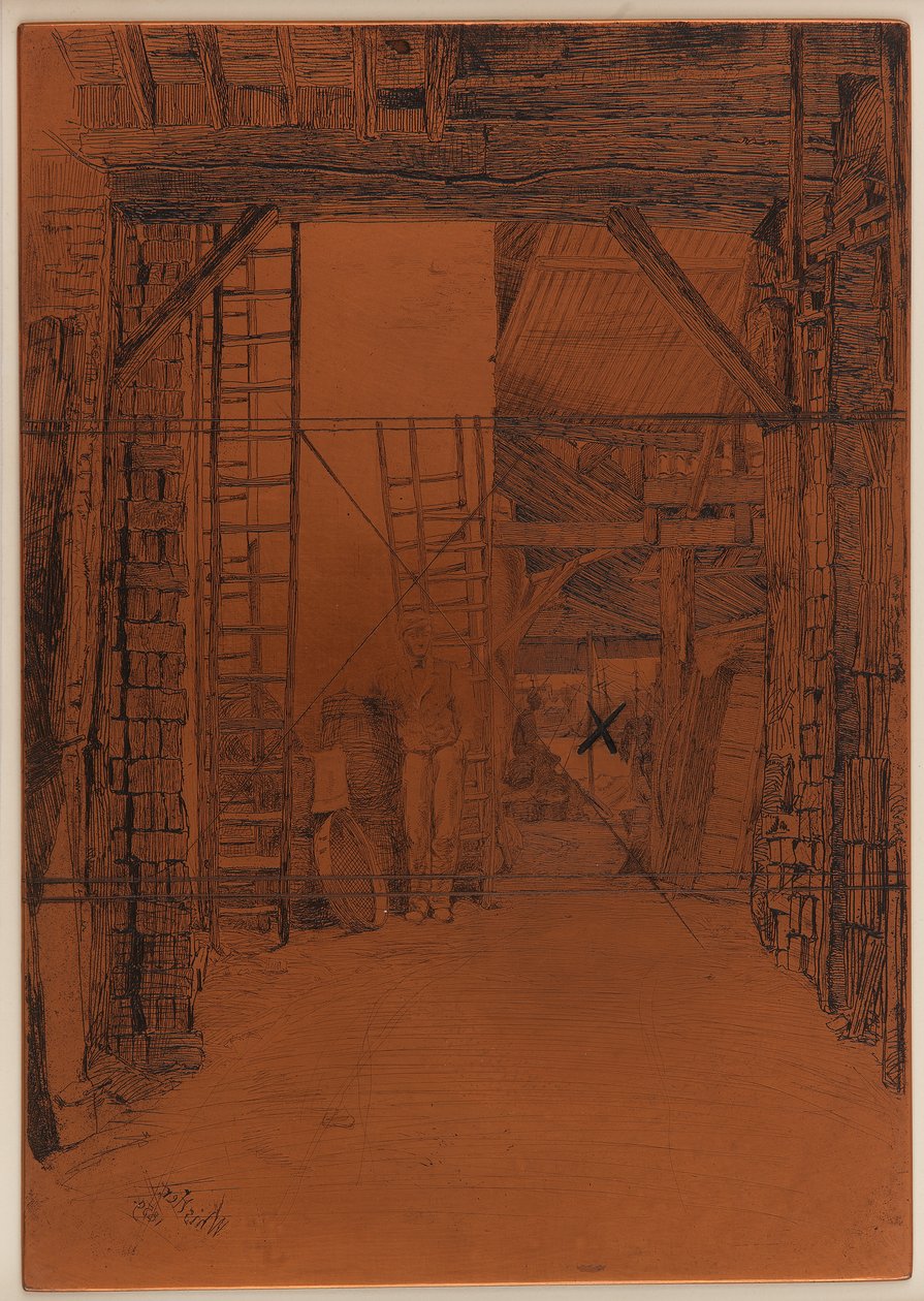 Płyta do wytrawiania: Palnik wapniowy autorstwa James Abbott McNeill Whistler