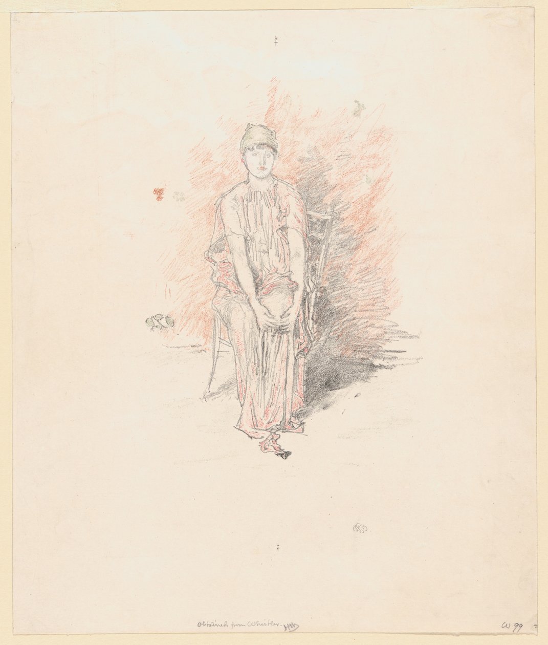Badanie postaci w kolorach autorstwa James Abbott McNeill Whistler