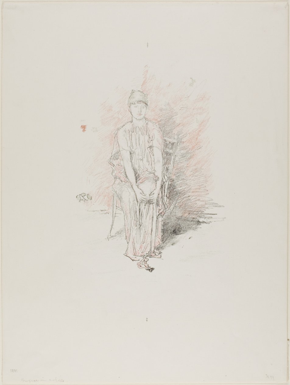Badanie postaci w kolorach autorstwa James Abbott McNeill Whistler