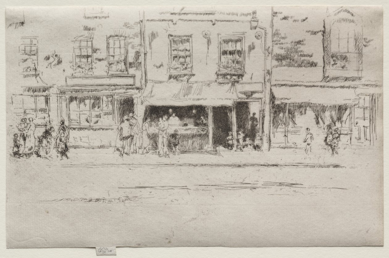Sklep rybny, Chelsea autorstwa James McNeill Whistler
