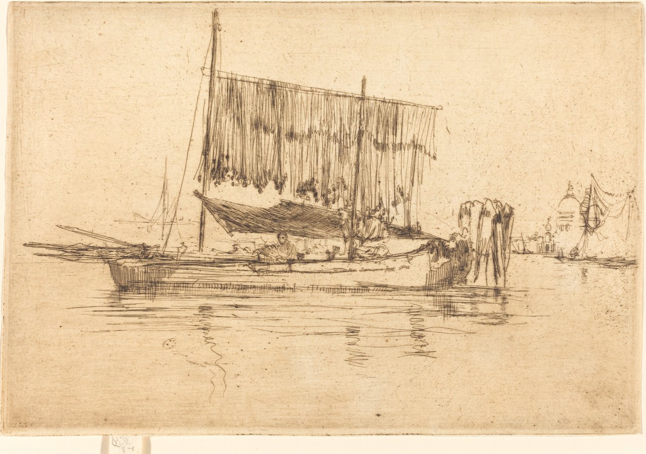 Łódź rybacka autorstwa James Abbott McNeill Whistler