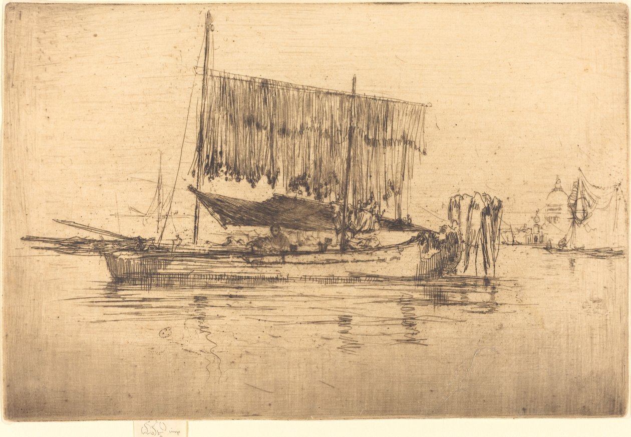 Łódź rybacka autorstwa James Abbott McNeill Whistler