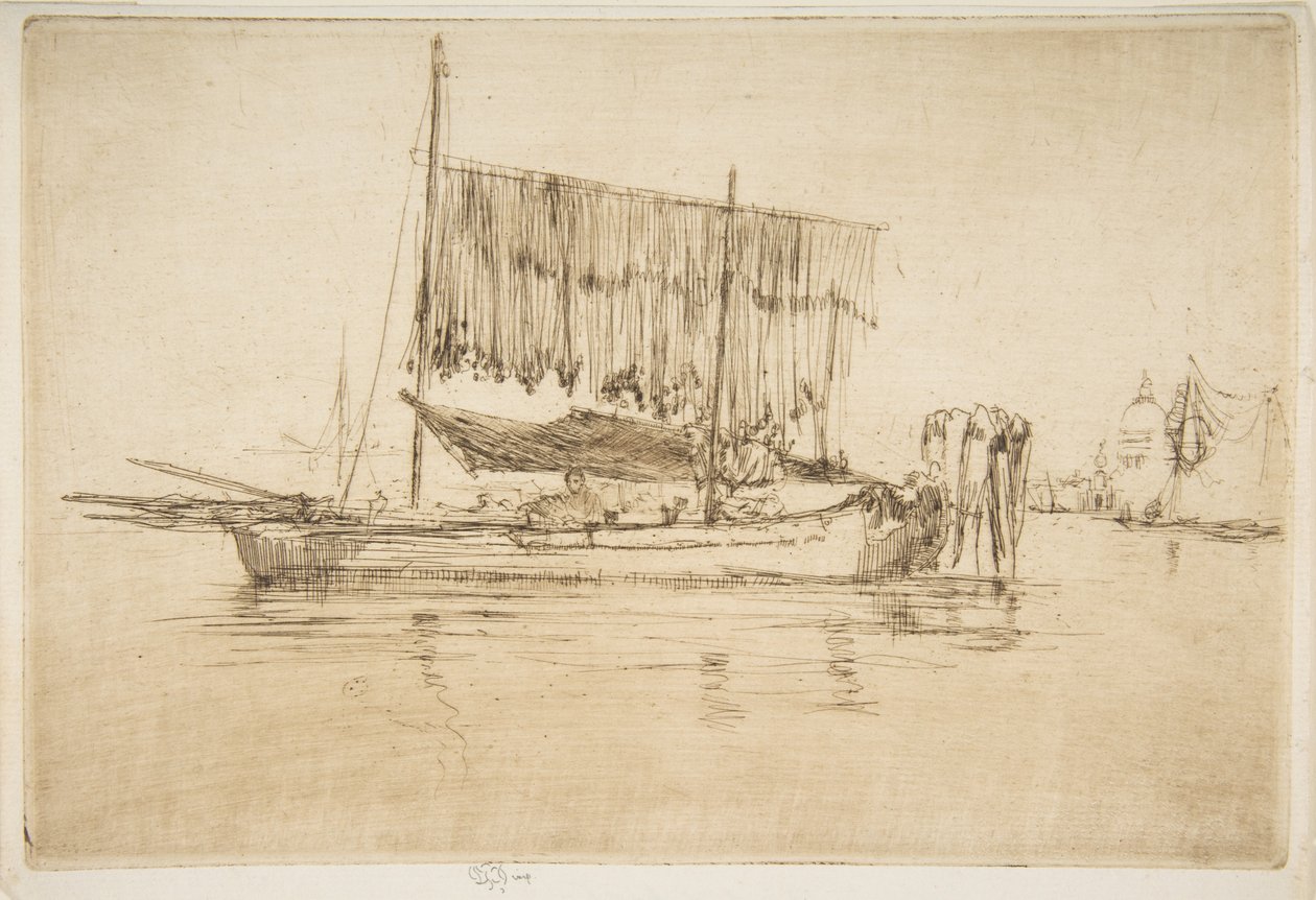 Łódź rybacka autorstwa James McNeill Whistler