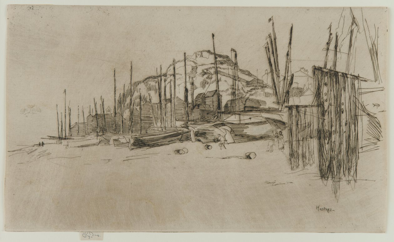Łodzie rybackie, Hastings autorstwa James Abbott McNeill Whistler