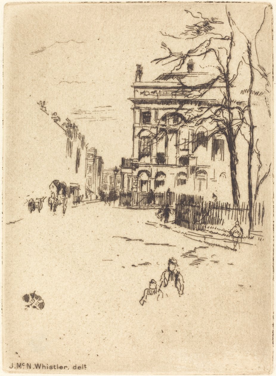 Plac Fitzroya autorstwa James Abbott McNeill Whistler