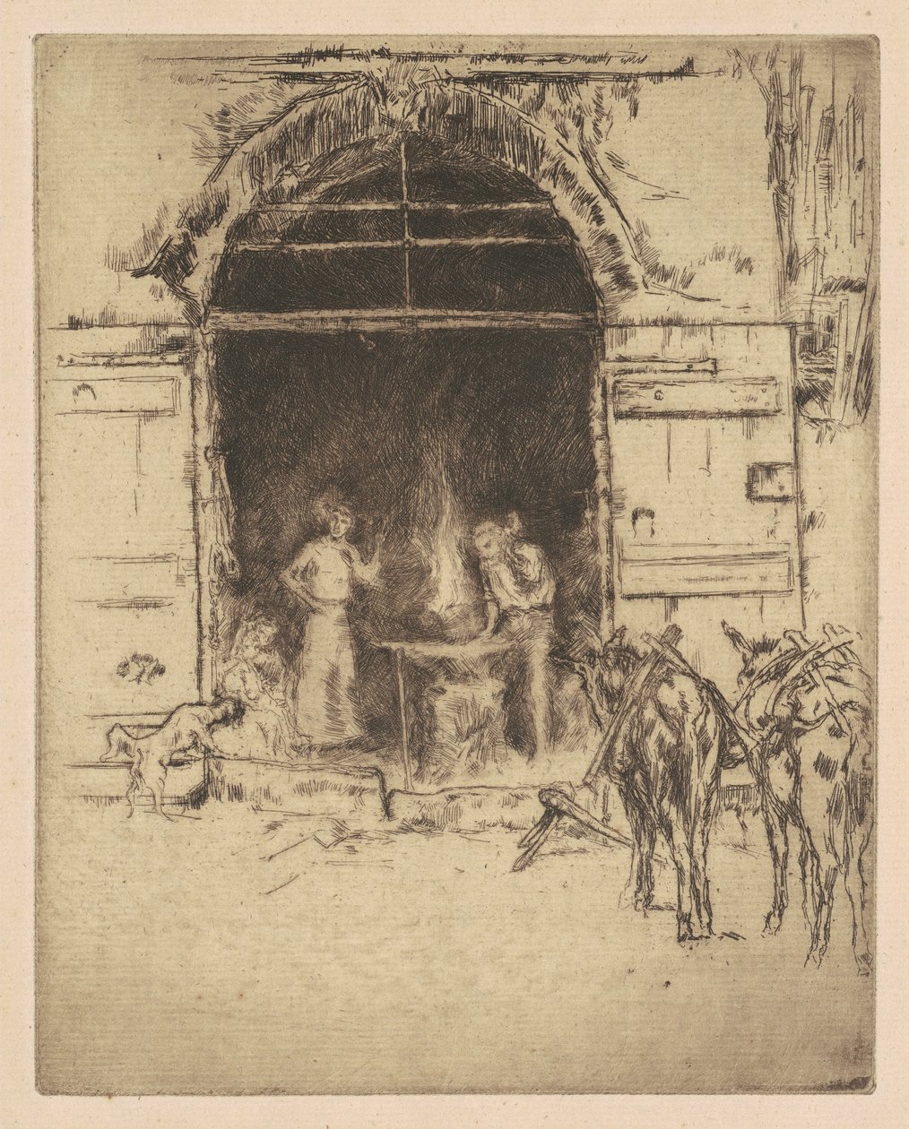 Płonąca Kuźnia autorstwa James Abbott McNeill Whistler