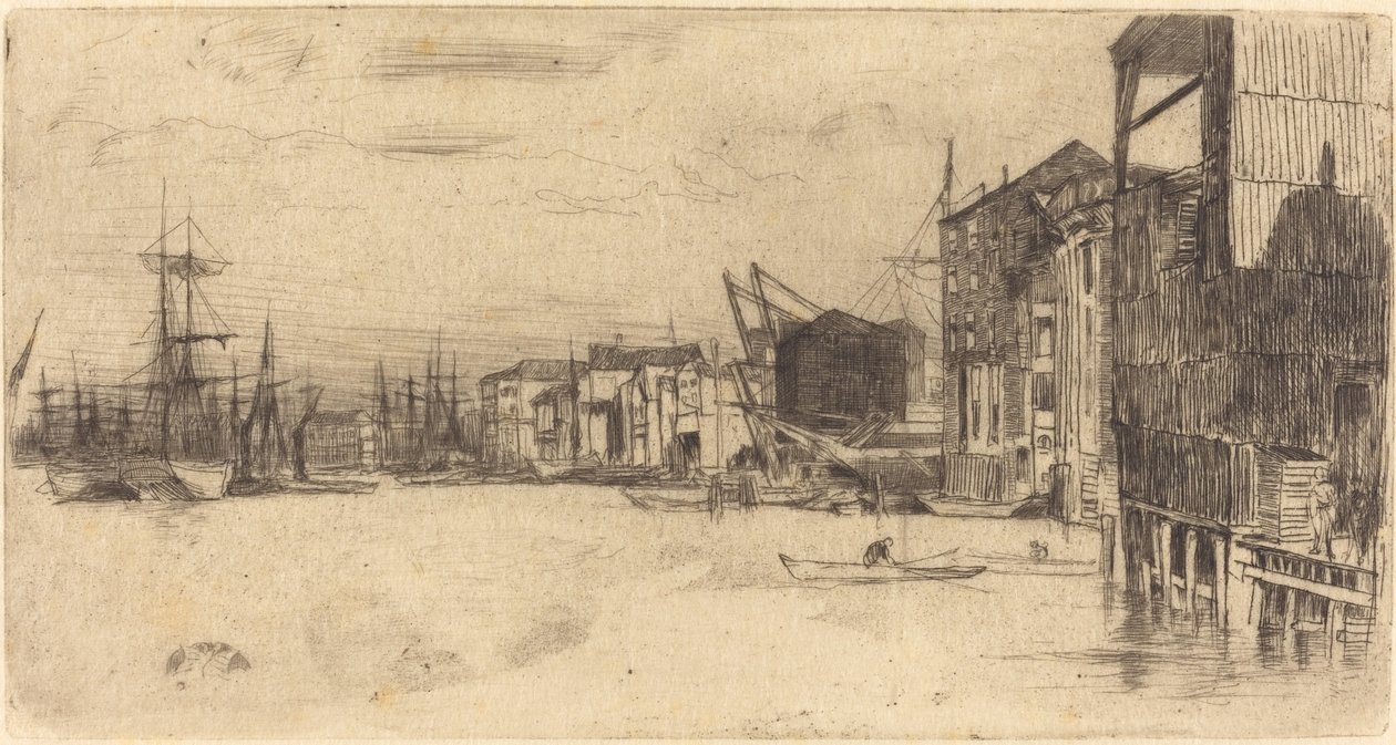 Nabrzeże wolnego handlu autorstwa James Abbott McNeill Whistler
