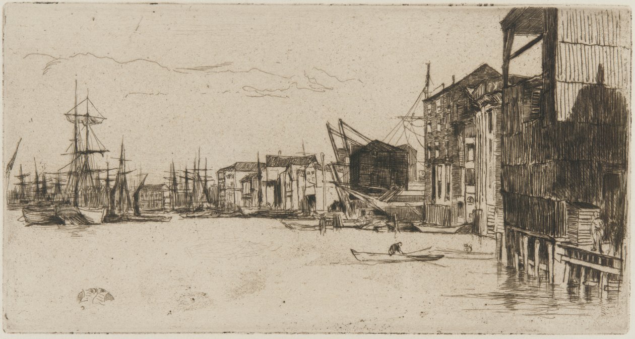 Nabrzeże wolnego handlu autorstwa James Abbott McNeill Whistler