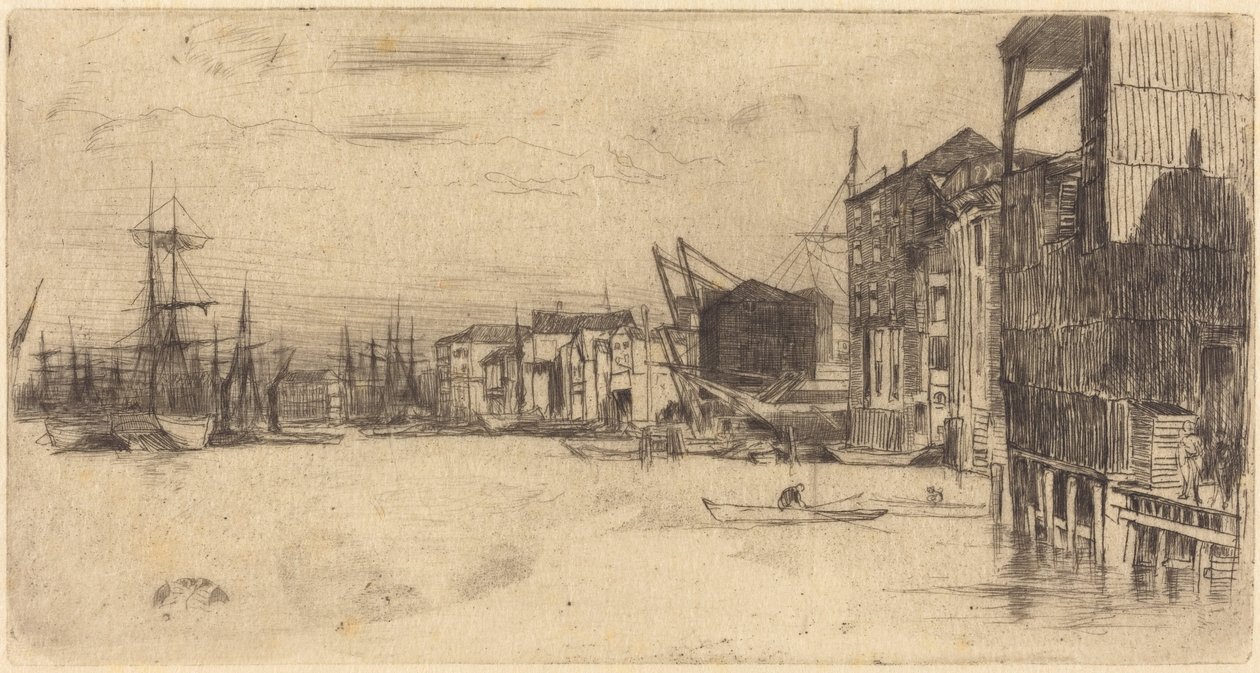 Nabrzeże Wolnego Handlu autorstwa James McNeill Whistler