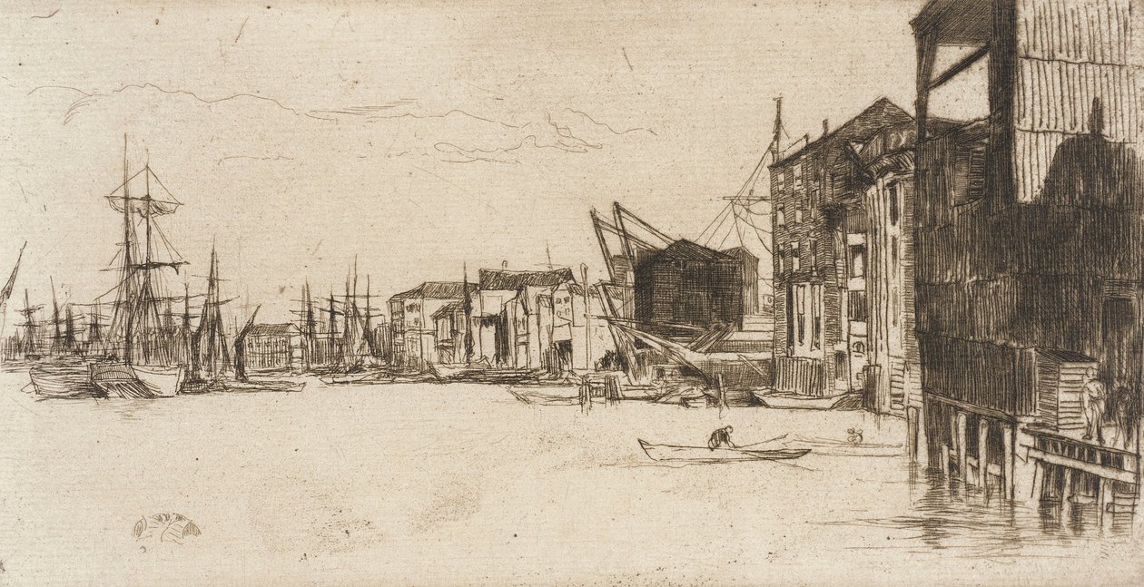 Nabrzeże wolnego handlu autorstwa James McNeill Whistler