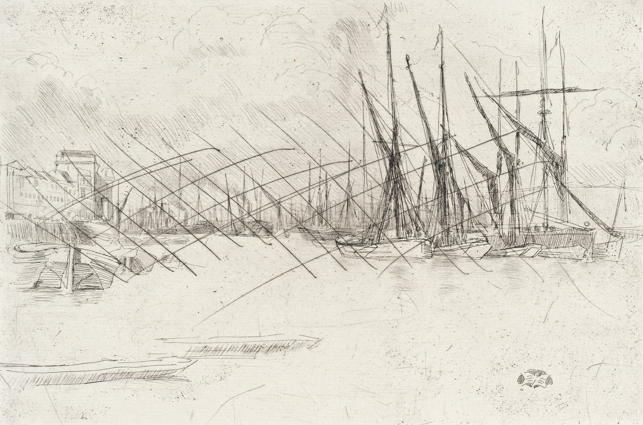 Od schodów „Pickle-Herring” autorstwa James McNeill Whistler