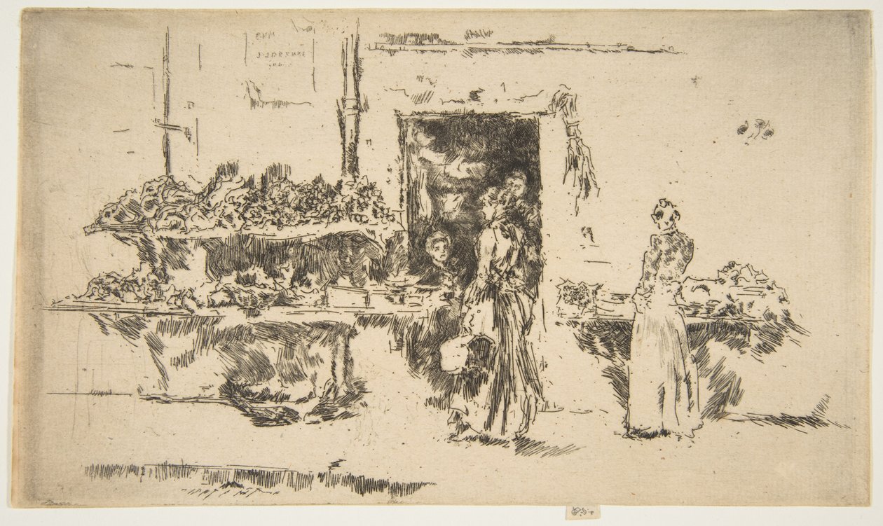 Sklep owocowy, Paryż (sklep warzywno-owocowy, Paryż) autorstwa James McNeill Whistler