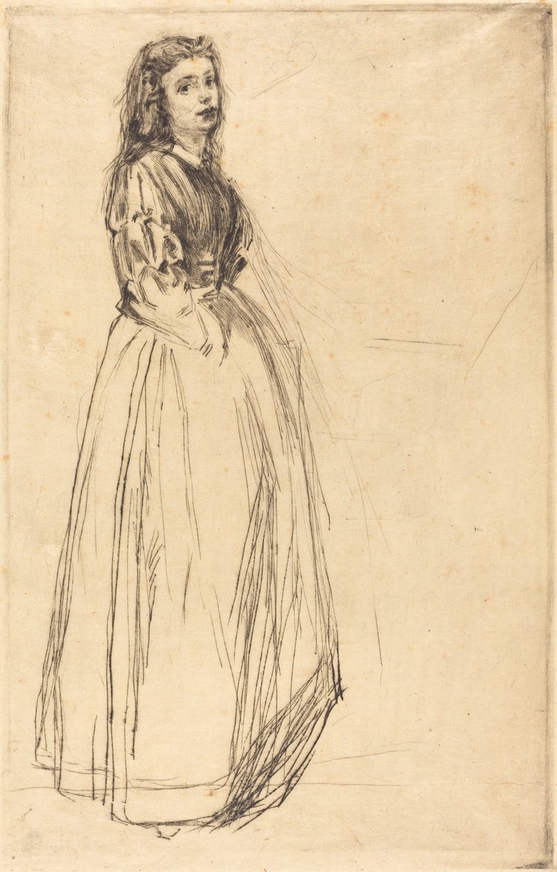 Fumette, stojący autorstwa James Abbott McNeill Whistler