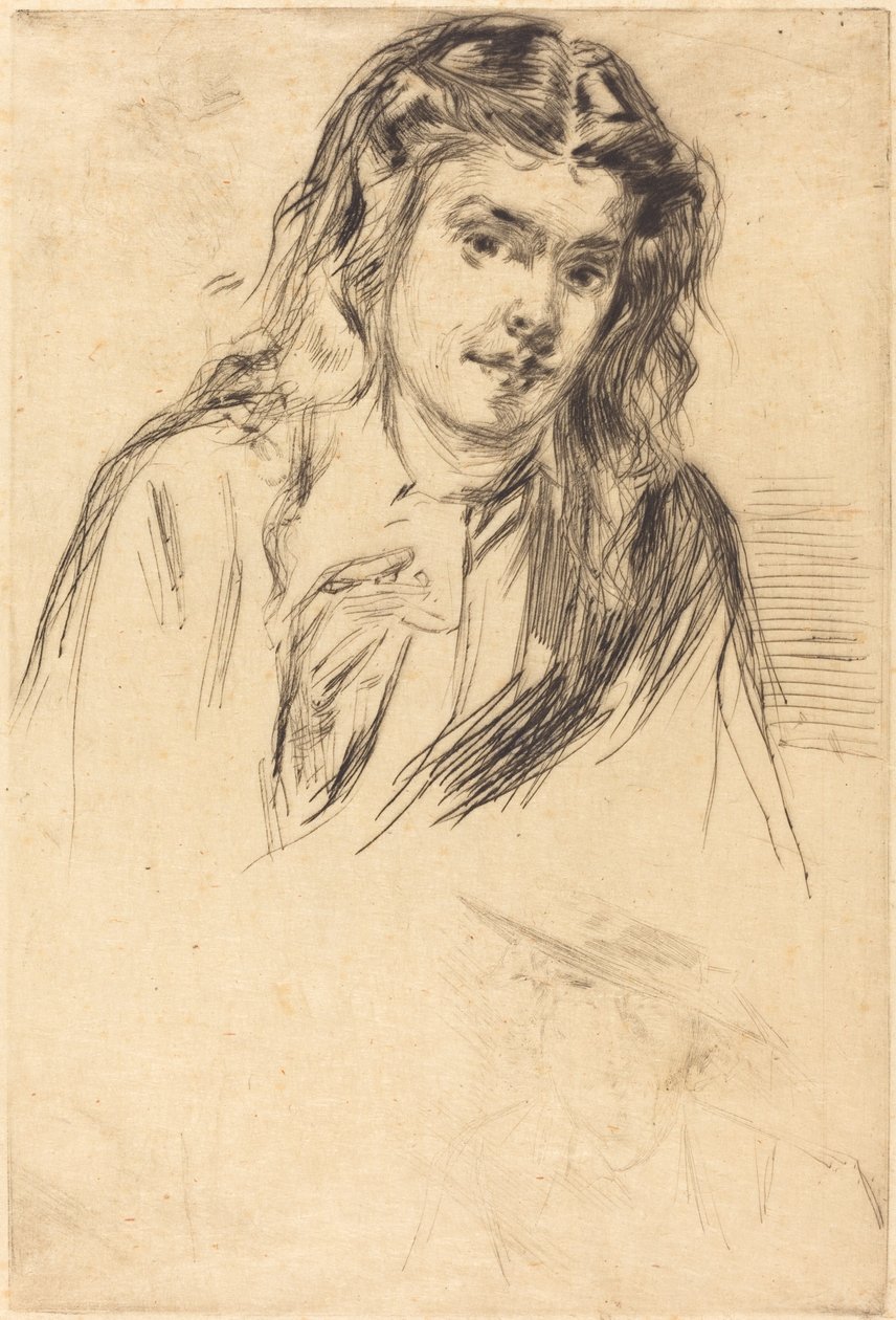 Pochylona głowa Fumette autorstwa James Abbott McNeill Whistler