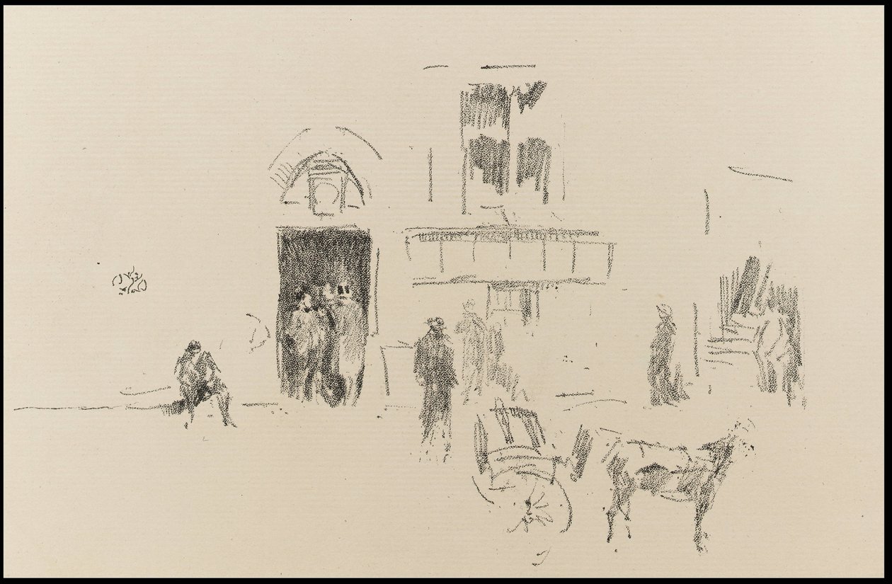 Wesołe drzwi na scenę autorstwa James Abbott McNeill Whistler