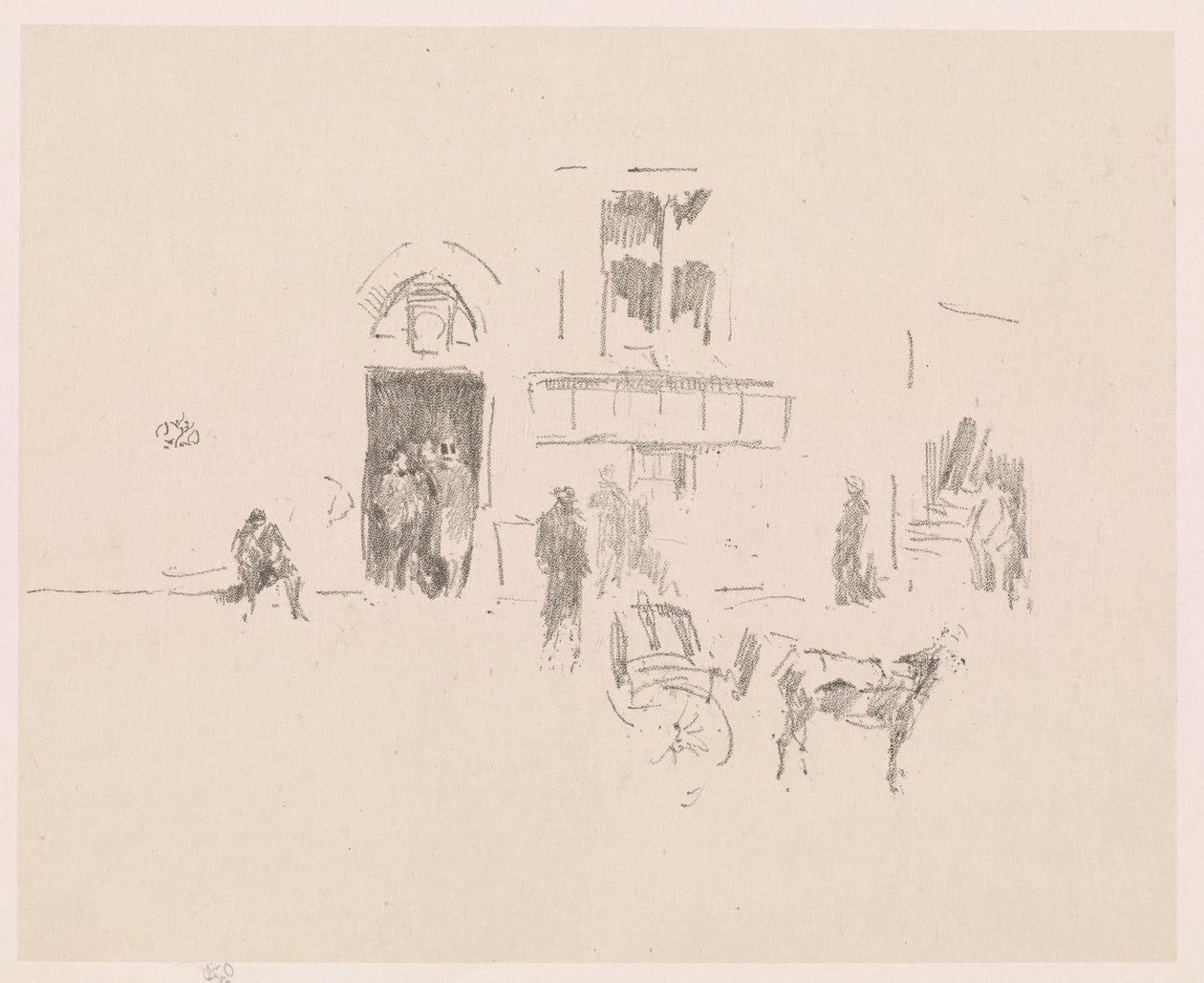 Wesołe drzwi na scenę autorstwa James Abbott McNeill Whistler
