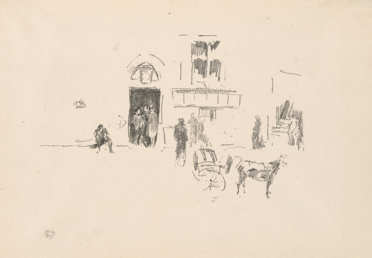 Wesołe drzwi na scenę autorstwa James Abbott McNeill Whistler