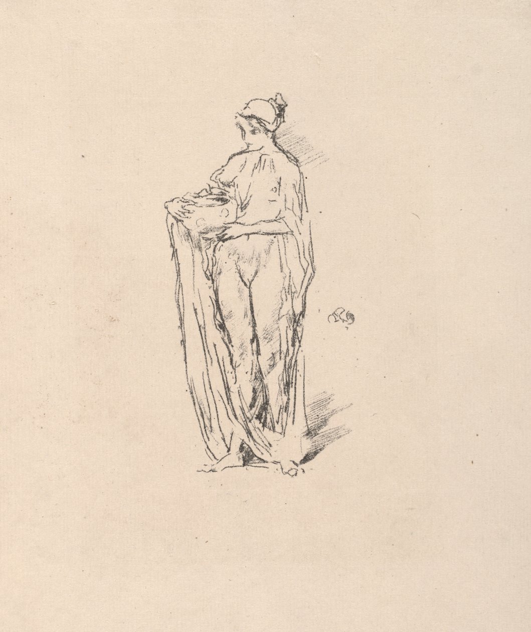 Dziewczynka z miską autorstwa James McNeill Whistler