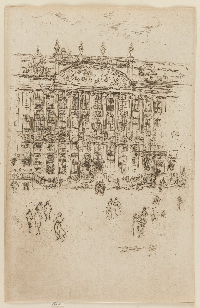 Grand Place, Bruksela autorstwa James Abbott McNeill Whistler