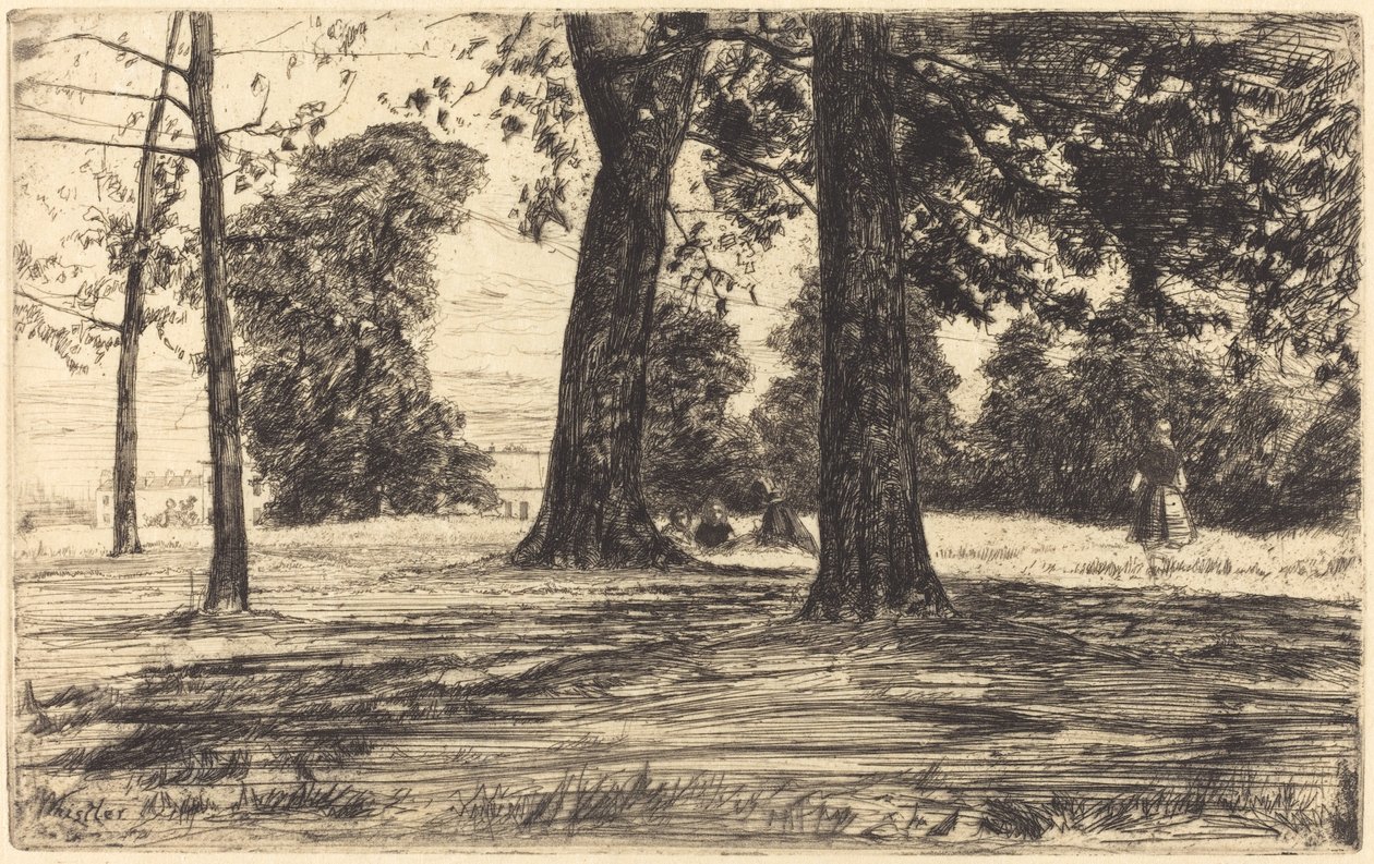 Park Greenwich autorstwa James Abbott McNeill Whistler