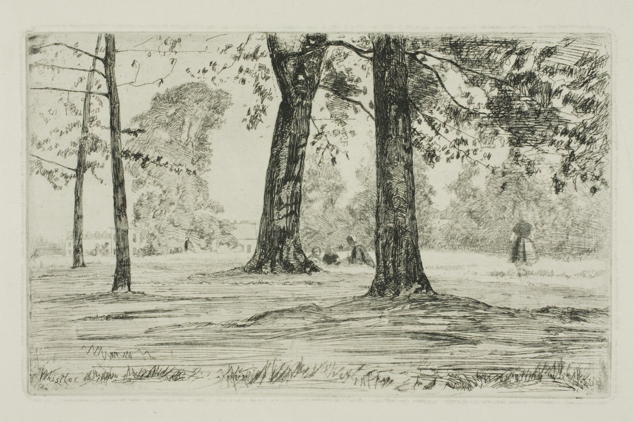 Park Greenwich autorstwa James Abbott McNeill Whistler