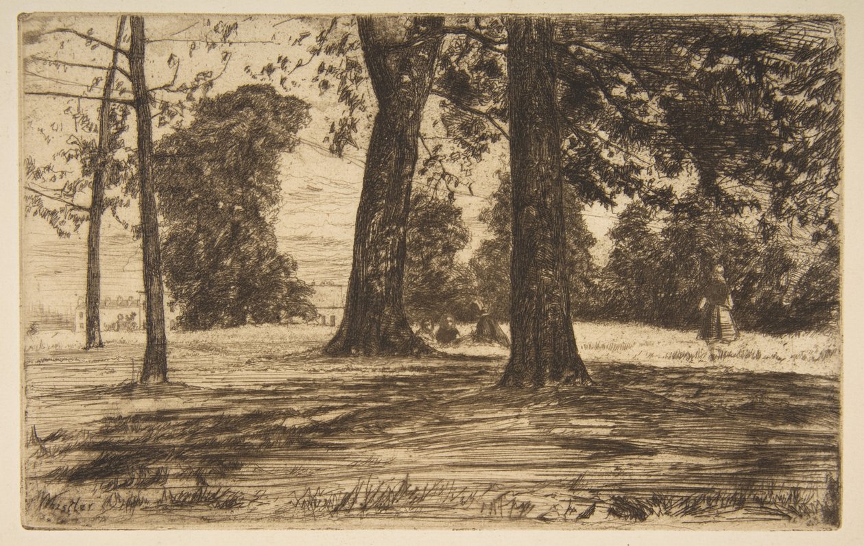 Greenwich Park autorstwa James McNeill Whistler
