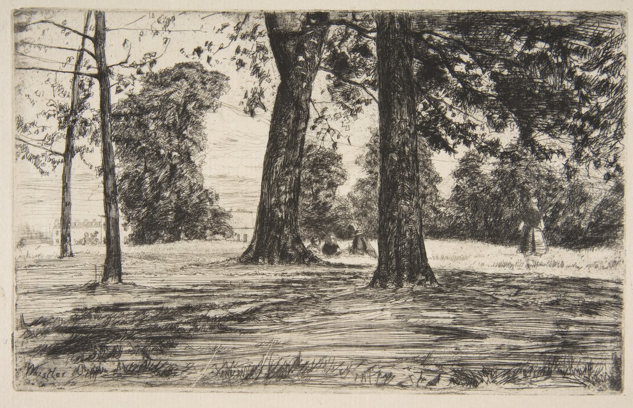 Greenwich Park autorstwa James McNeill Whistler