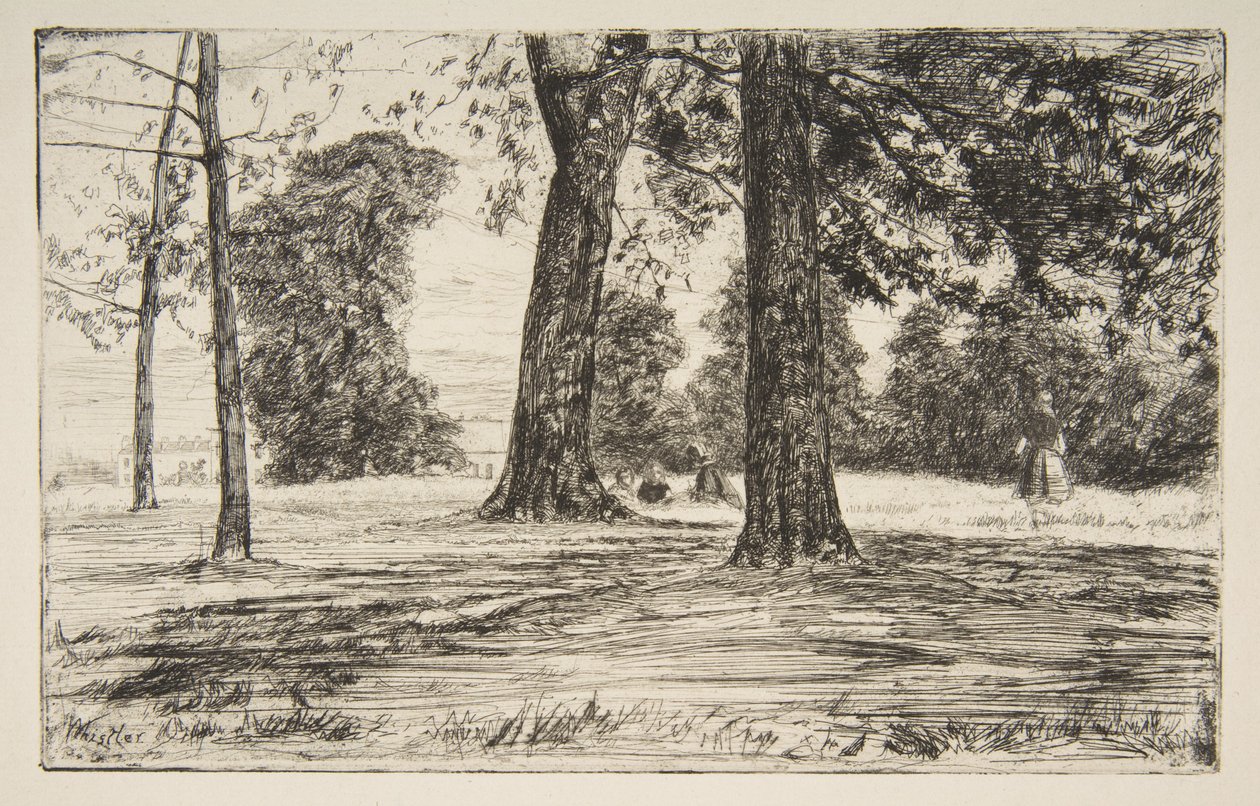 Park Greenwich autorstwa James McNeill Whistler