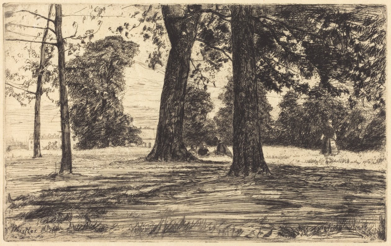 Park Greenwich autorstwa James McNeill Whistler