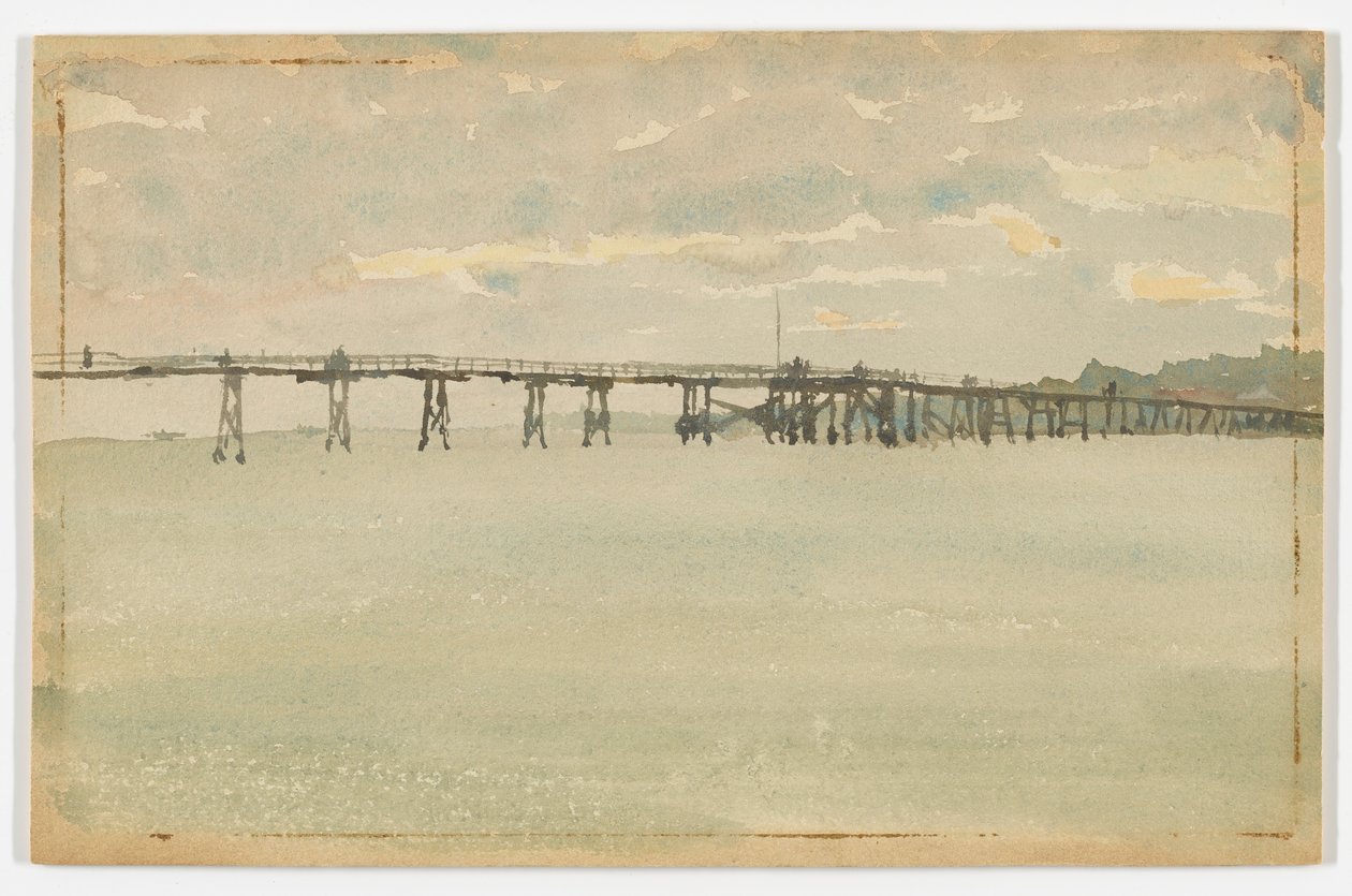 Szare i Srebrne-Pier, Southend autorstwa James Abbott McNeill Whistler