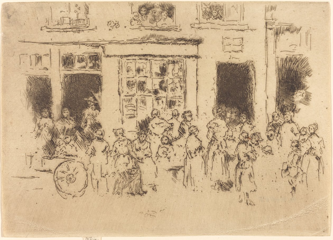 High Street, Bruksela autorstwa James Abbott McNeill Whistler