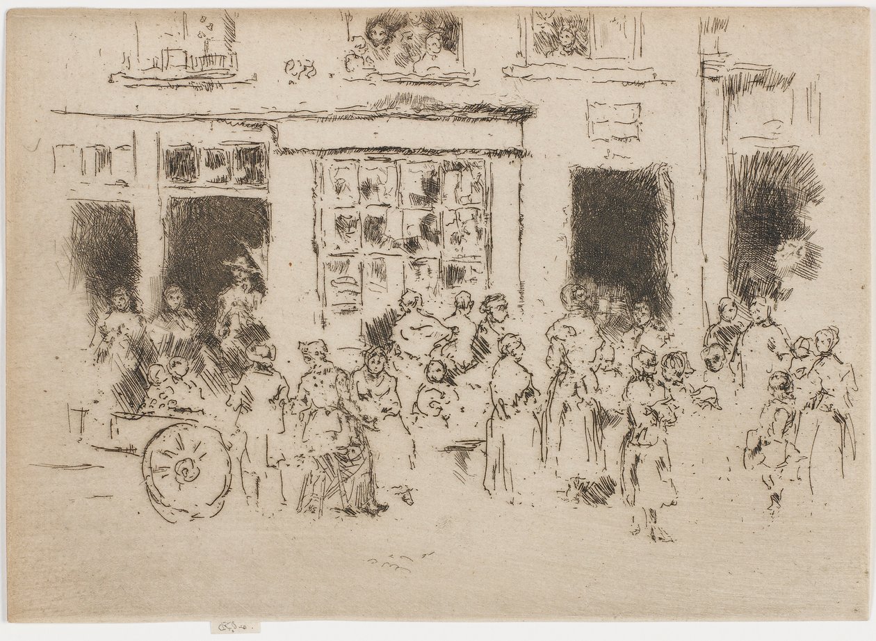 High Street, Bruksela autorstwa James Abbott McNeill Whistler