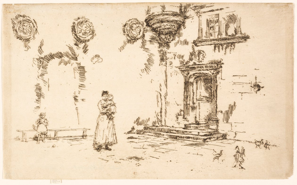 Hotel Lallemant opinie, Bourges autorstwa James McNeill Whistler